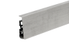 Listwa przypodłogowa PVC Cezar Hi-Line Prestige 75mm szara mat