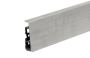 Listwa przypodłogowa PVC Cezar Hi-Line Prestige 75mm szara mat