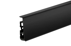 Listwa przypodłogowa PVC Hi Line Prestige 22x75mm Cezar Czarny RAL9005 Mat, 2,50m