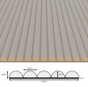 Panel ryflowany MDF Kaszmir - panele ścienne 3D na czarnym filcu