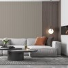 Panel ryflowany MDF Kaszmir - panele ścienne 3D na czarnym filcu