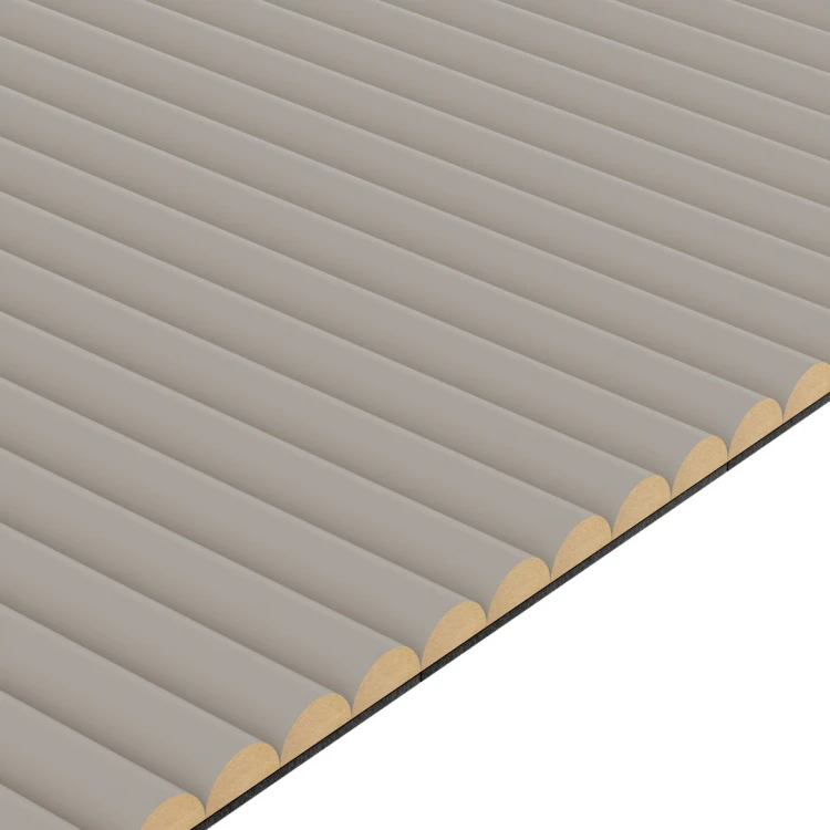 Panel ryflowany MDF Kaszmir - panele ścienne 3D na czarnym filcu