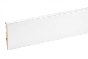 Listwa przypodłogowa kwadratowa MDF 58x14,5mm Cezar Biały RAL9003, okleina półmat, 2,20m