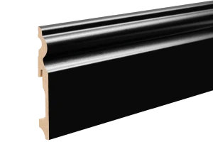 Listwa przypodłogowa MDF dekoracyjna 115x14,5mm Cezar Czarny RAL9005, lakier półmat, 2,20m