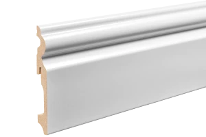 Listwa przypodłogowa MDF dekoracyjna 115x14,5mm Cezar Biały RAL9003, lakier półmat, 2,20m