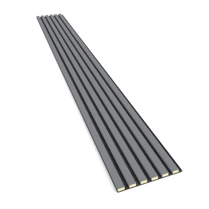 Lamele na czarnym filcu – Szary, 30x275 cm
