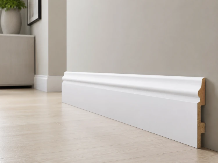 Listwa przypodłogowa lakierowana biała Prestige Decor L 8/5, 80x16x2500mm