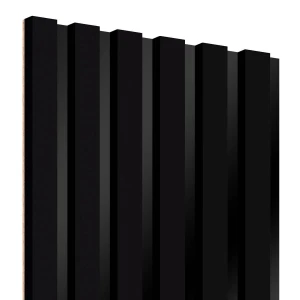 Lamele na czarnej płycie HDF – Czarny Mat, 30x275 cm