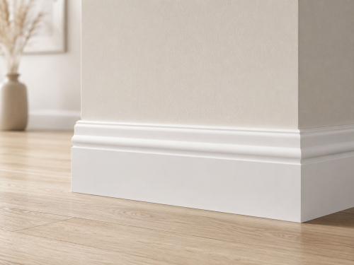 Listwa przypodłogowa lakierowana 150x19x2500mm, biała