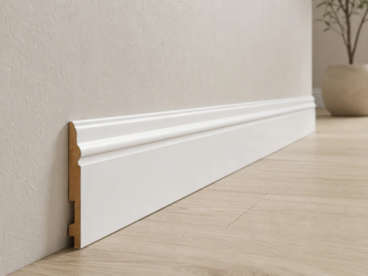 Listwa przypodłogowa lakierowana 150x19x2500mm, biała