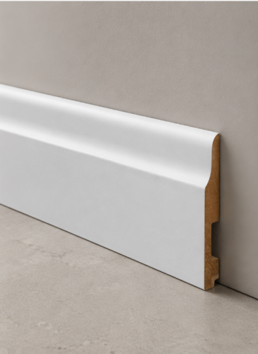 Listwa przypodłogowa lakierowana, 120x16x2500mm, biała