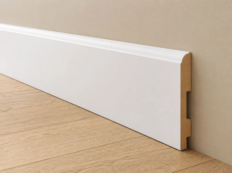 Listwa przypodłogowa lakierowana, 100x16x2500mm, biała
