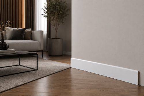 Listwa przypodłogowa lakierowana, 100x16x2500mm, biała