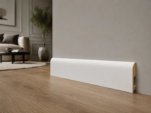 Listwa przypodłogowa lakierowana Prestige Decor L 10/7, 100x16x2500mm, biała