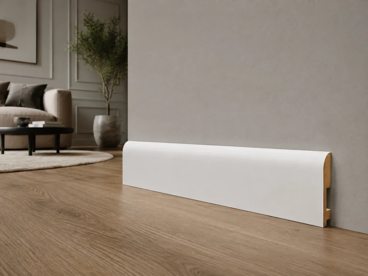 Listwa przypodłogowa lakierowana, 100x16x2500mm, biała