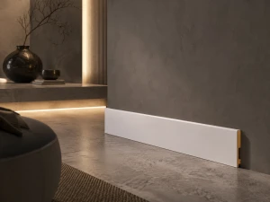 Listwa przypodłogowa lakierowana Prestige Decor L 10/3, 100x16x2500mm, biała