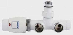 Złączka na PEX 16x2 lub Cu 15x1 – komplet 2 sztuki, biały