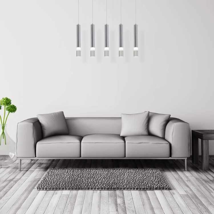 Lampa wisząca Ice LED Milagro ML323 – 5 chromowanych