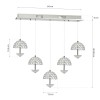Lampa wisząca Venus 5x5W LED Milagro ML317