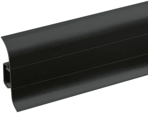 Listwa przypodłogowa PVC Premium Classic 22x59mm Cezar Czarny RAL9005 Mat 2,20m