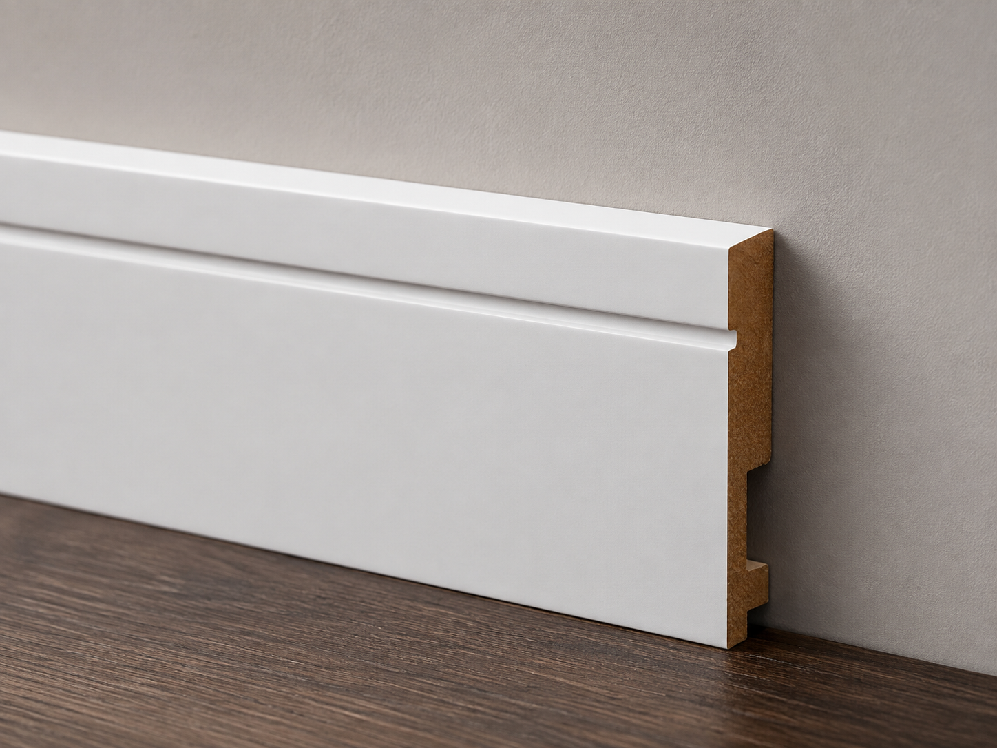 Listwa przypodłogowa lakierowana, 120x16x2500mm, biała