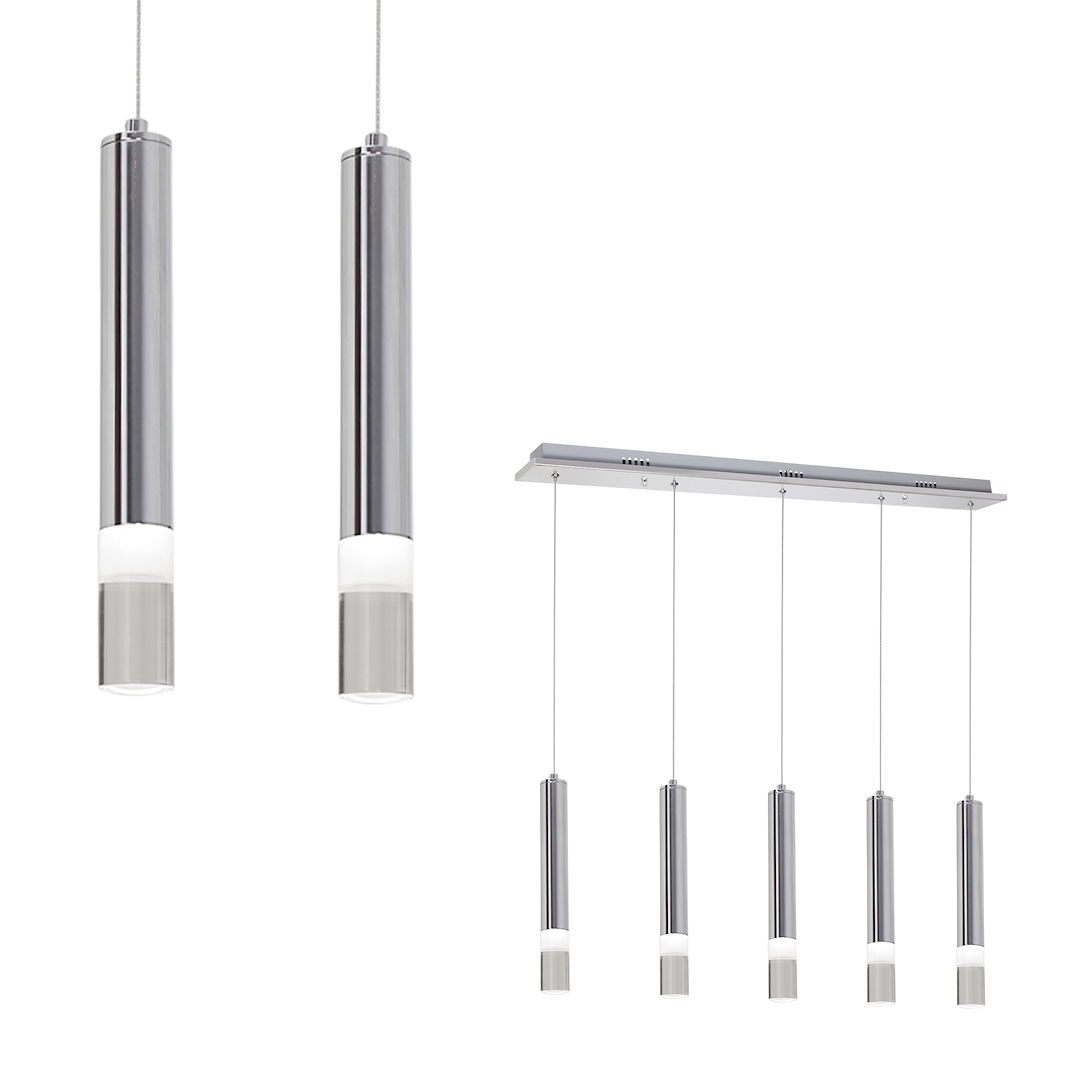 Lampa wisząca Ice LED Milagro ML323 – 5 chromowanych